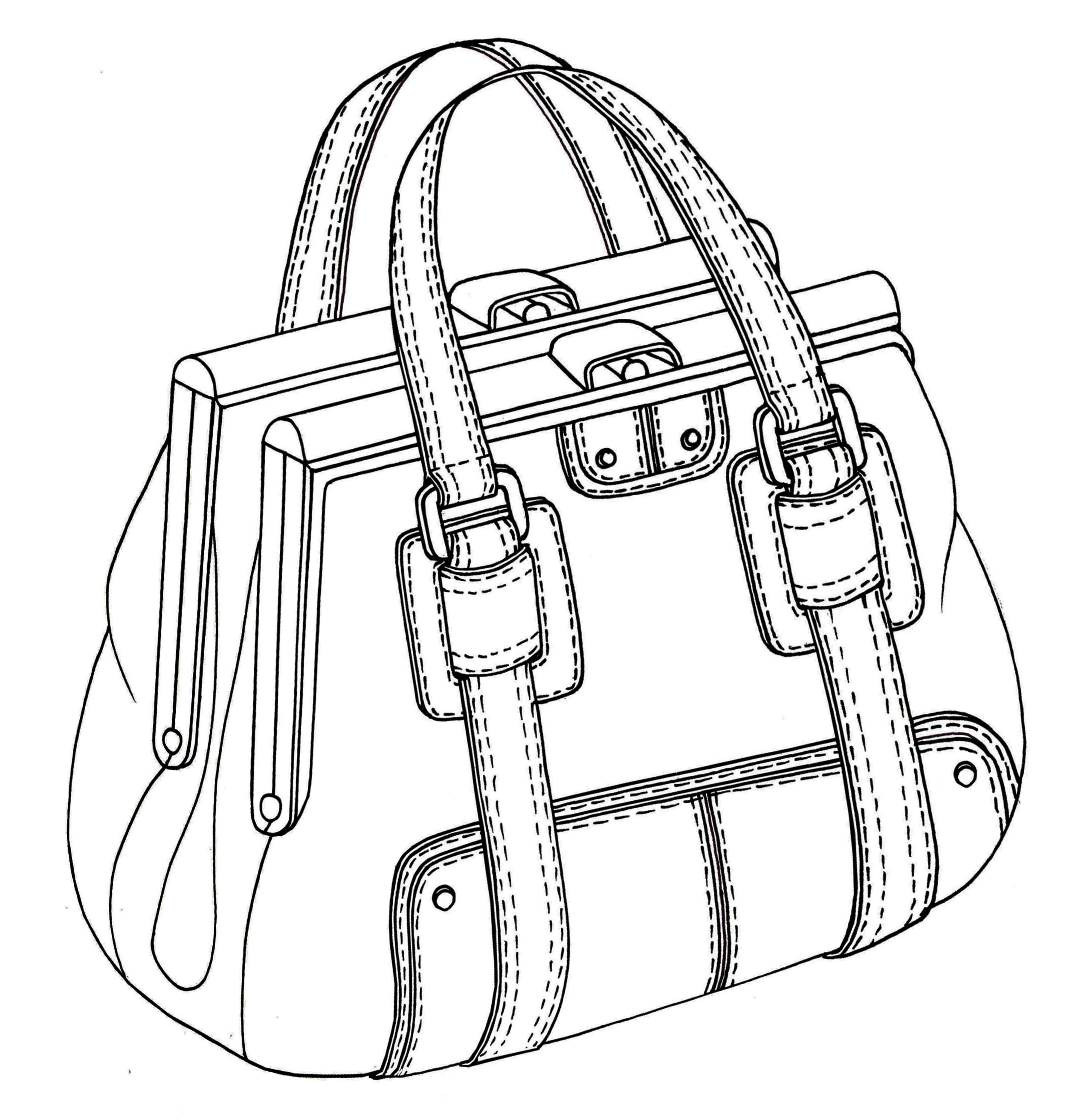 2556x2628 Double Framed Pumpkin Bag Design By Emily O'Rourke Bag Sketches