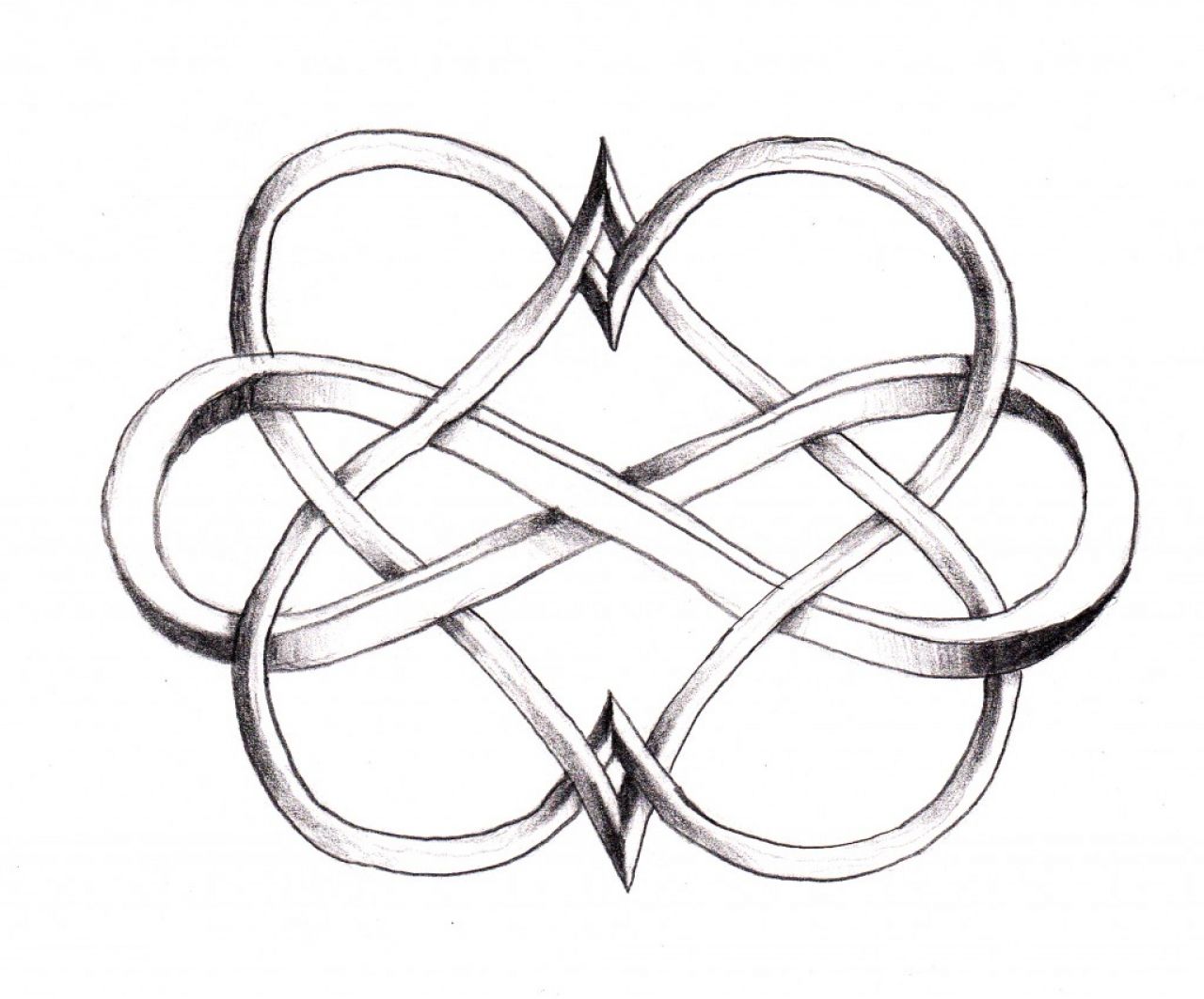 1280x1063 Double Infinity Heart Tattoo