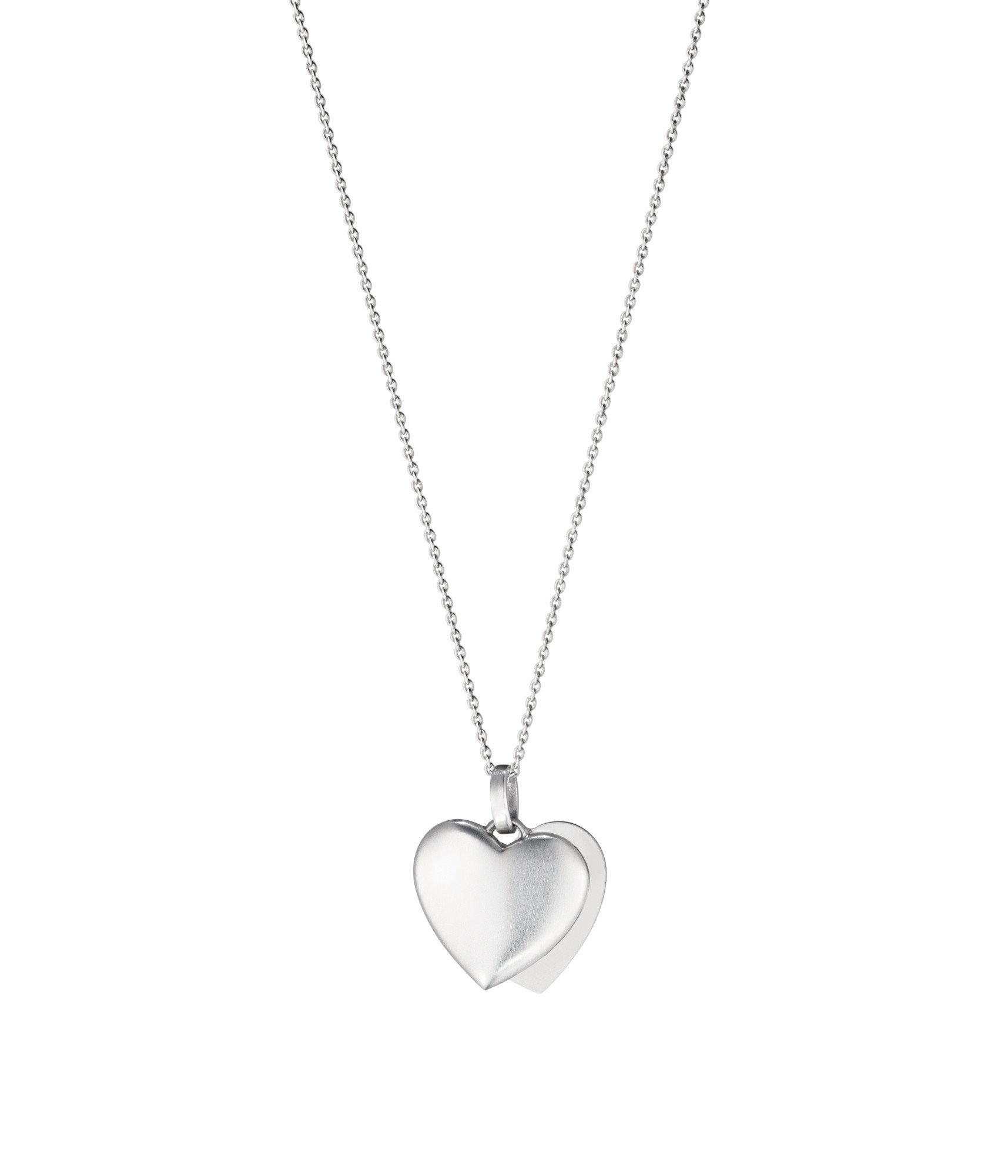 1715x2000 Georg Jensen Sterling Silver Double Heart Necklace D 3536361 C W