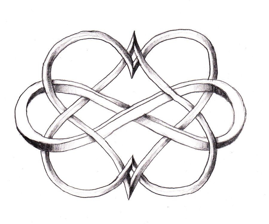 900x748 I Love This Double Heart Infinity Tattoo Beautiful And Unique