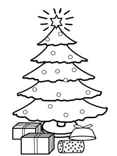 236x314 New Post Christmas Tree With Presents Coloring Pages For Kids