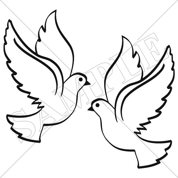 600x600 Gallery For Gt Doves Drawing Church Banners To Make