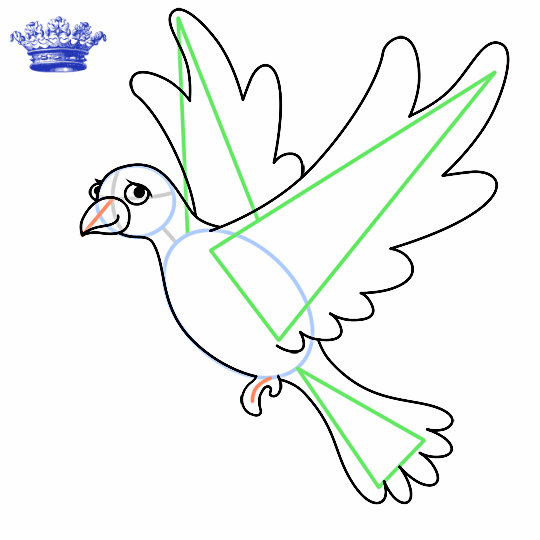 540x540 Kid Exam Draw Dove Cartoon