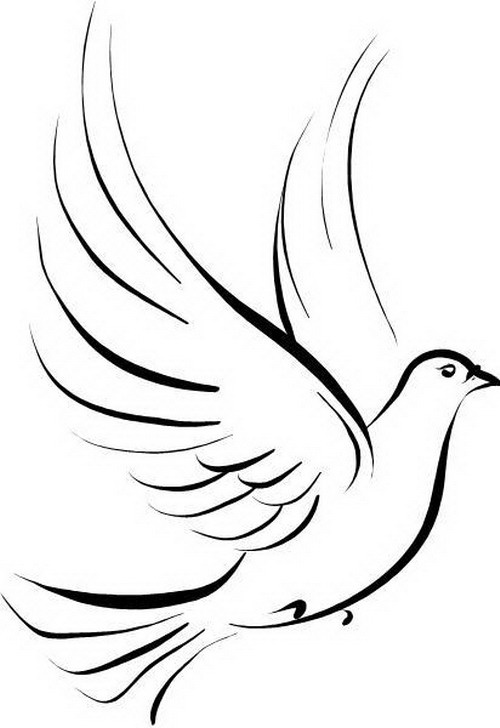 500x728 Dove Tattoo Idea. But With 2, Symbolizing Love Birds. Maybe Our