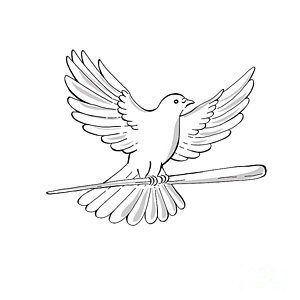 300x300 Flying Dove Digital Art Fine Art America