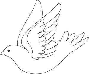 300x251 Dove Bird Clipart