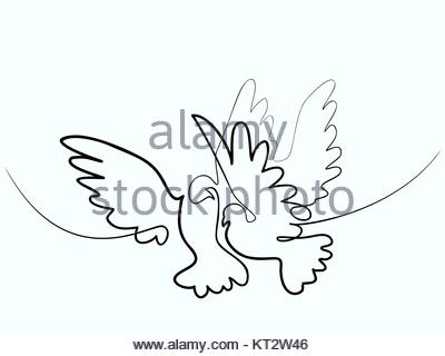 400x320 Dove Icon, Outline Style Stock Vector Art Amp Illustration, Vector