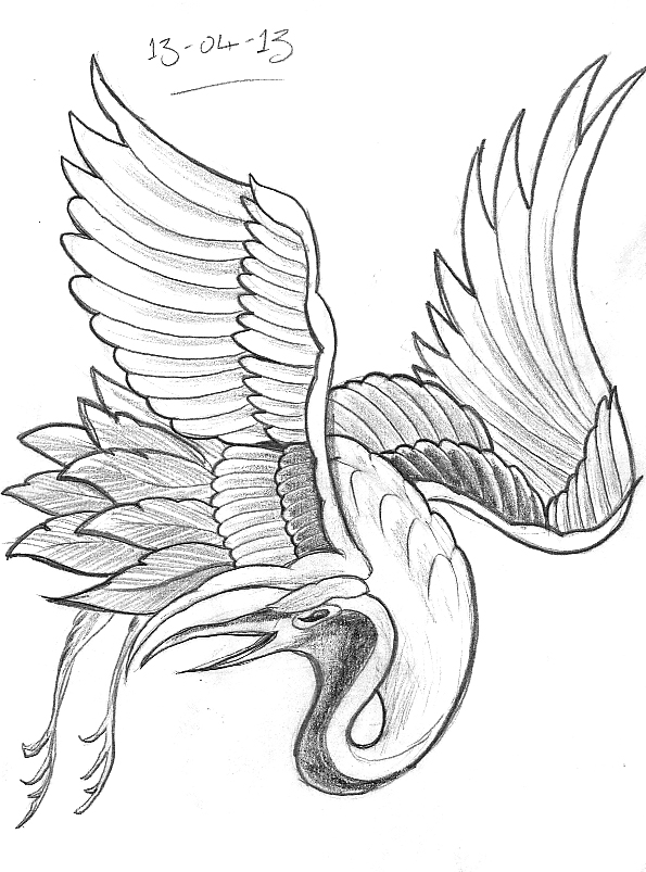 595x803 Tattoo Sketch A Day April 2013