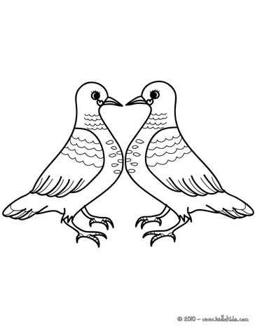 364x470 Doves Amp Roses Coloring Pages
