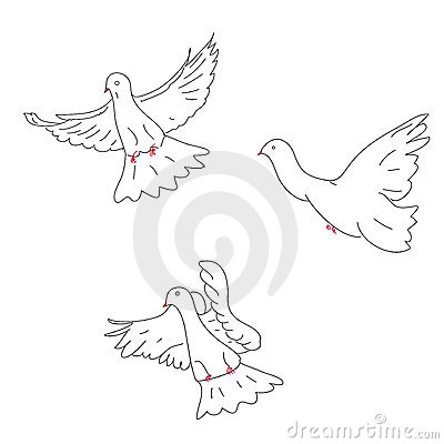 400x400 Drawn Dove Three
