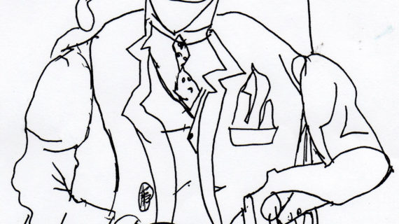 570x320 Pablo Picasso Upside Down Drawing Portrait Of Igor Stravinsky