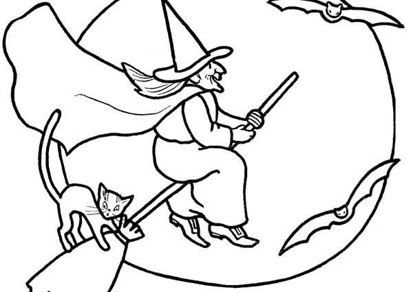 600x425 Halloween Drawings For Kids To Color Free Printable Halloween