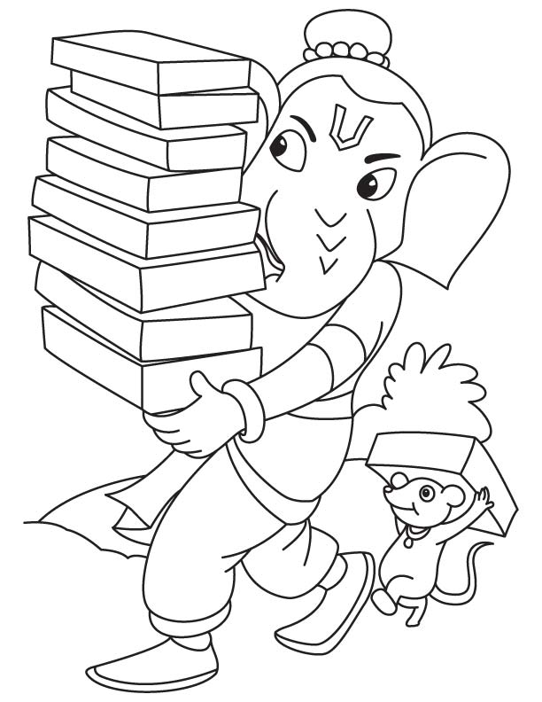 612x792 Gallery Ganesha Drawing For Kids,