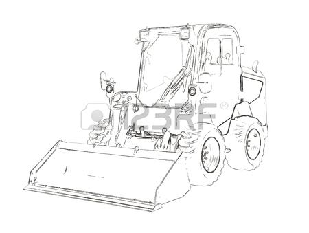 450x339 95 Small Bulldozer Stock Vector Illustration And Royalty Free