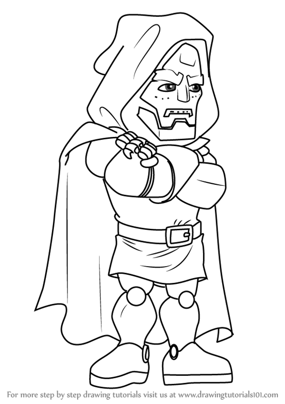 566x800 Learn How To Draw Dr. Doom From The Super Hero Squad Show (The