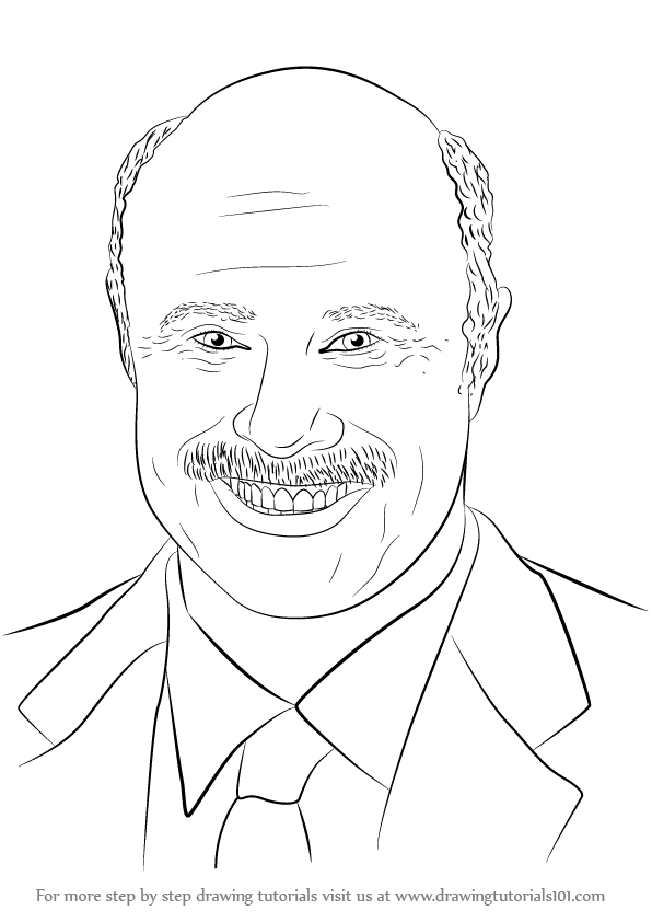 596x842 Learn How To Draw Dr. Phil Mcgraw (Famous People) Step By Step
