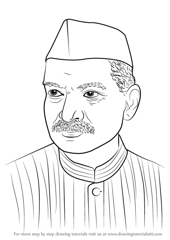 566x800 Learn How To Draw Dr. Rajendra Prasad (Politicians) Step By Step