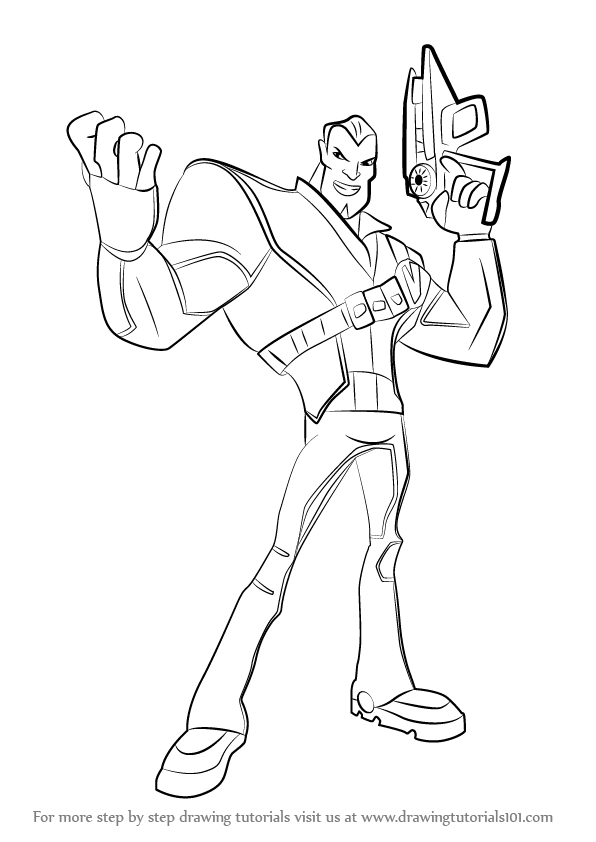 596x842 Learn How To Draw Dr. Thaddius Blakk From Slugterra (Slugterra