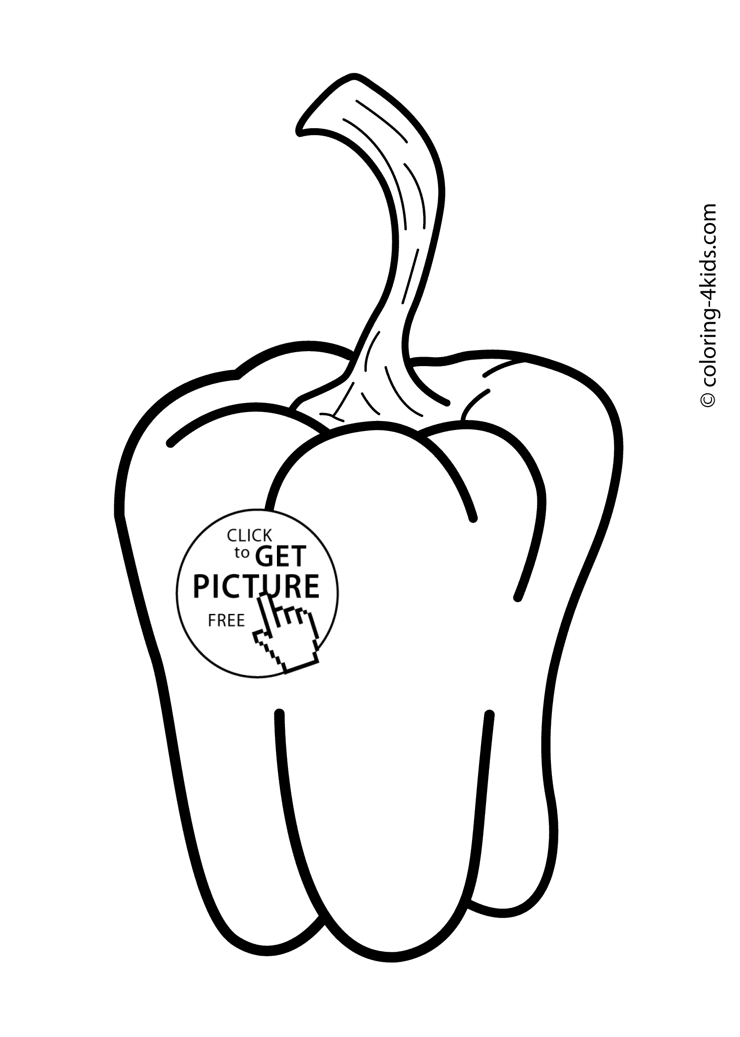 1483x2079 Pepper Coloring Sheet Letter Carrot Coloring Sheet