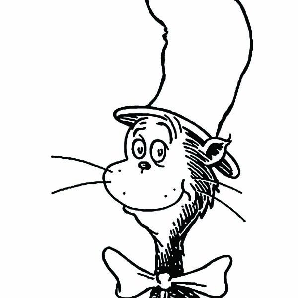 600x600 Coloring Pages Cat In The Hat Dr Seuss The Cat In The Hat Coloring