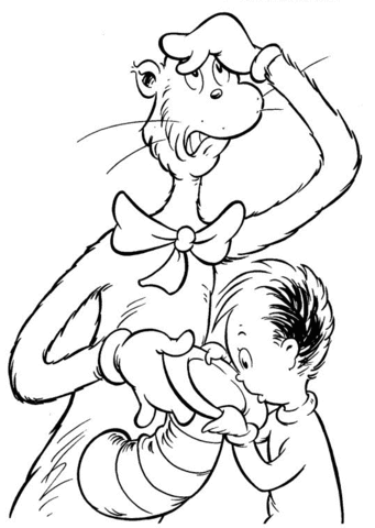 341x480 Coloring Pages Lovely Cat In The Hat Coloring Pages Dr Seuss