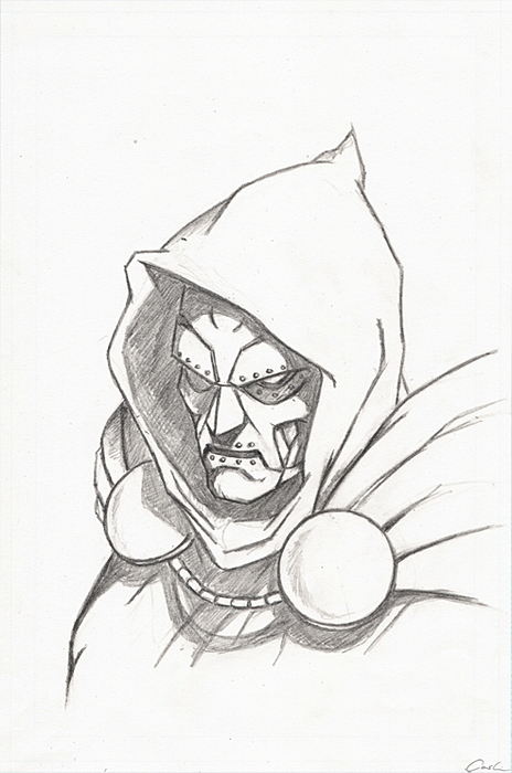 464x700 Doctor's Poll Dr.doom Drawing By Carstenbiernat