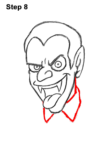 387x500 How To Draw Vampire (Dracula)