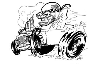 300x219 Drag Race Drawings Fine Art America