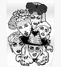 210x230 Drag Queens Rupaul Drawing Posters Redbubble