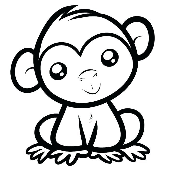 700x719 Cute Baby Animal Coloring Pages Dragoart Cartoon Animals Best