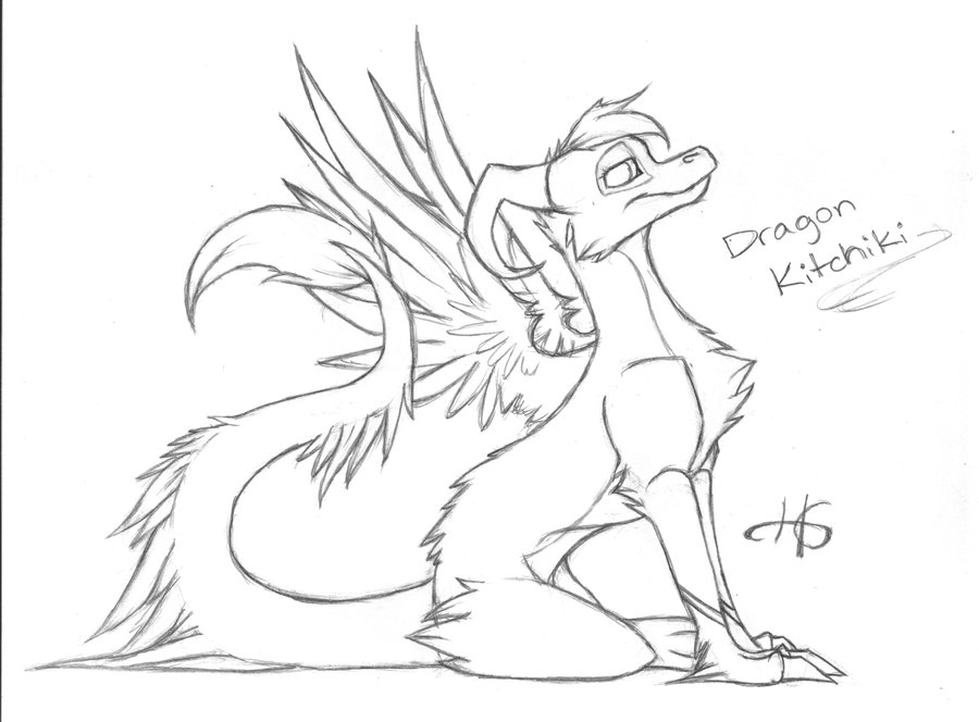 900x664 Drawn Anime Dragon