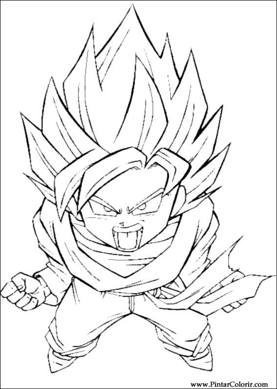 567x794 Drawings To Paint Amp Colour Dragon Ball Z