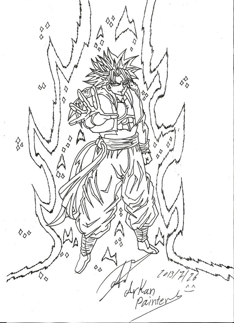 762x1048 Drawing Dragon Ball Z By Arkan10