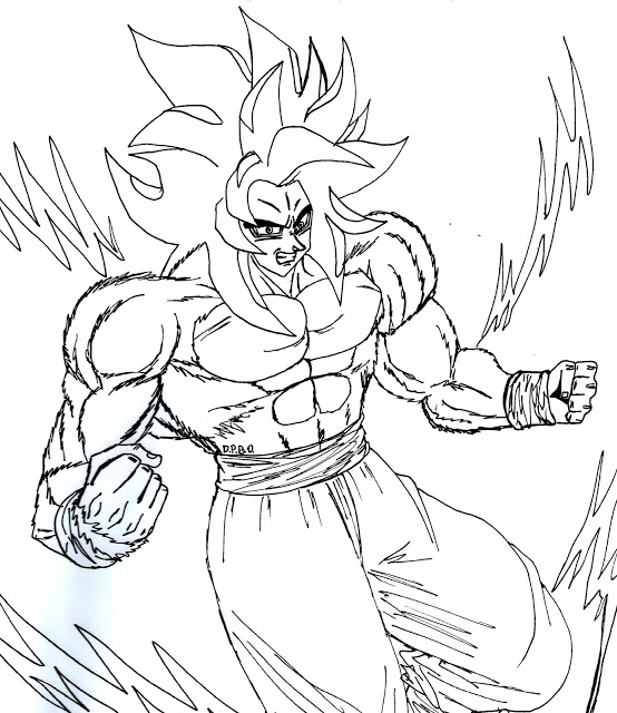 554x640 Goku Ssj4 Dragon Ball Gt By Fanartanimeg17