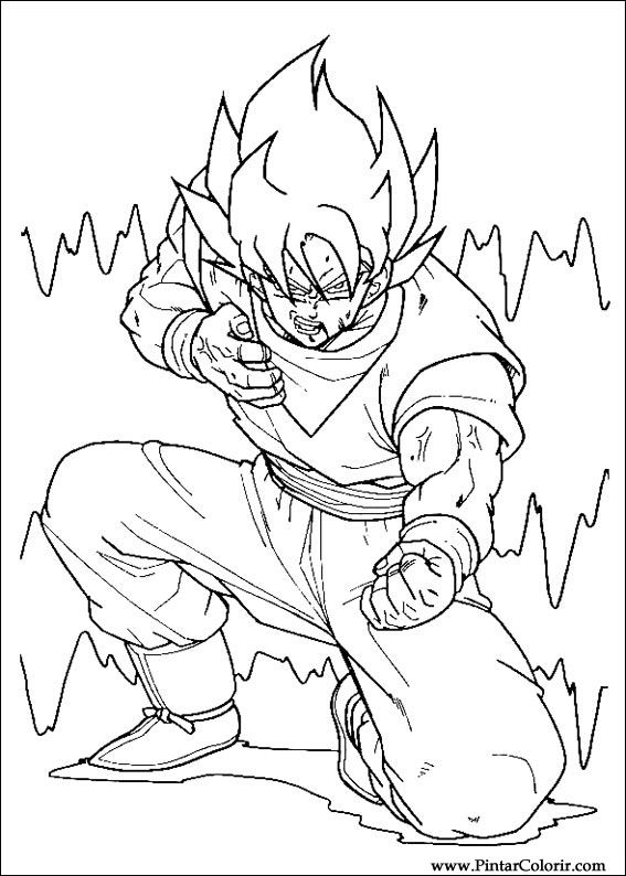 567x794 Drawings To Paint Amp Colour Dragon Ball Z