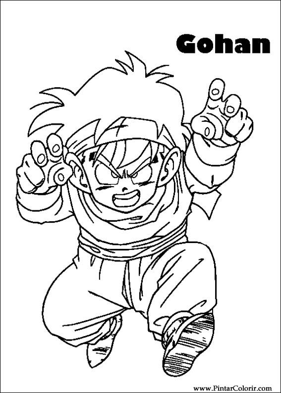 567x794 Drawings To Paint Amp Colour Dragon Ball Z