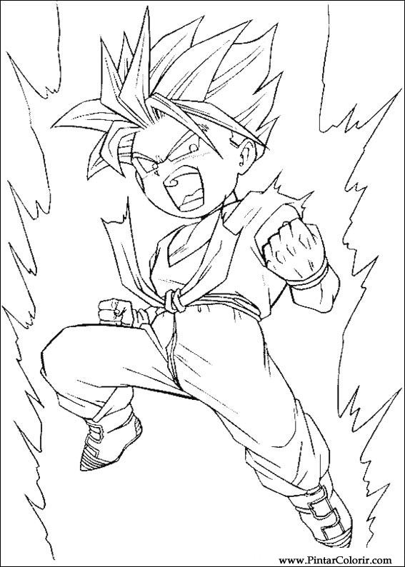 567x794 Drawings To Paint Amp Colour Dragon Ball Z
