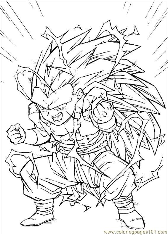 567x794 Dragon Ball Z 13 Coloring Page