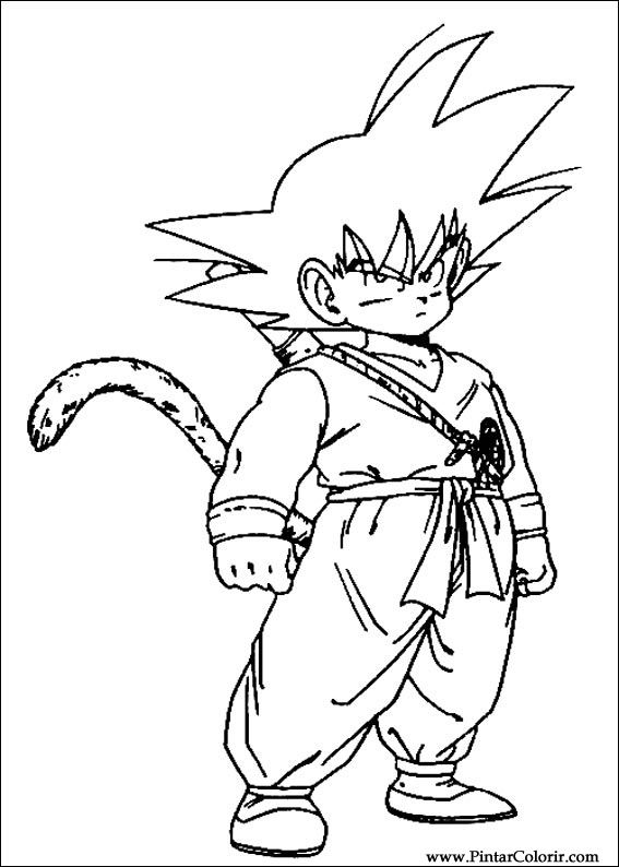 567x794 Drawings To Paint Amp Colour Dragon Ball Z