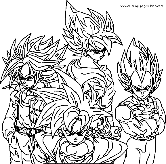 577x570 Dragon Ball Z Games Coloring Pages Dragon Ball Z Colouring Pages