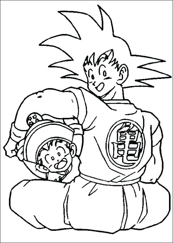 567x794 Dragon Ball Coloring Games Dragon Ball Z Coloring Pages Kids World