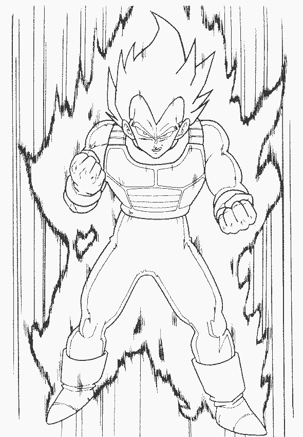 590x850 Ball Z Coloring Pages Vegeta