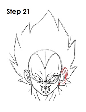 300x388 How To Draw Vegeta