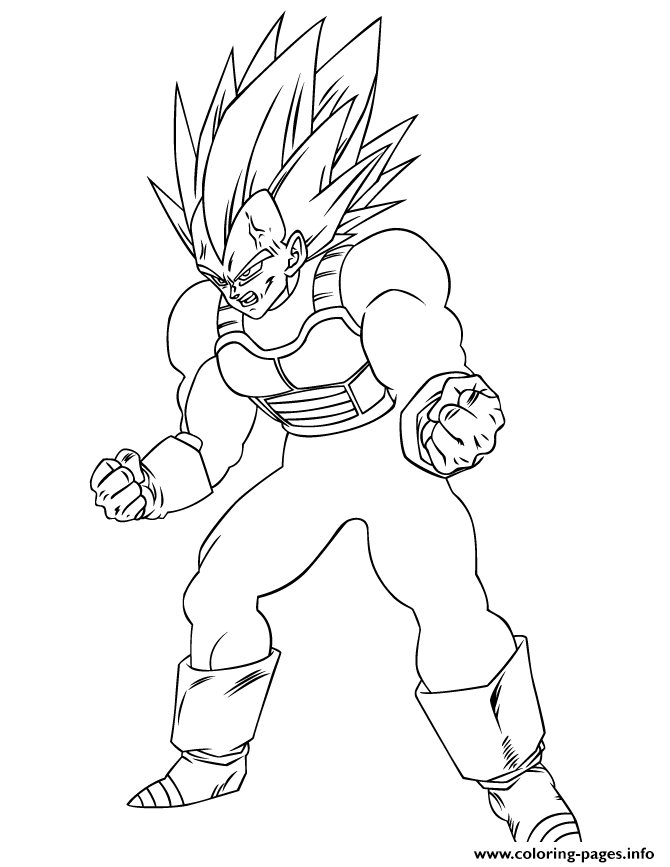 670x867 Dragon Ball Z Super Vegeta Coloring Page Coloring Pages Printable
