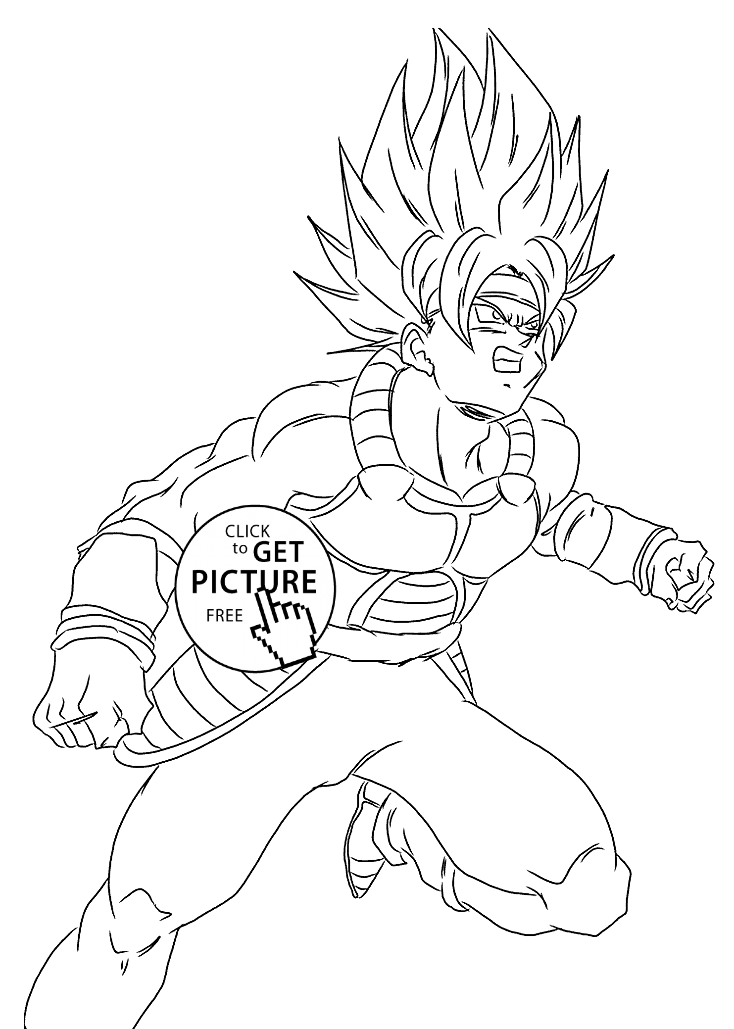 1483x2079 Dragon Ball Z Anime Coloring Pages For Kids, Printable Free
