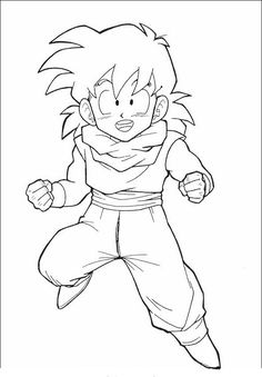 236x339 Resultado De Imagen Para Para Colorear Dragon Ball Z Kai