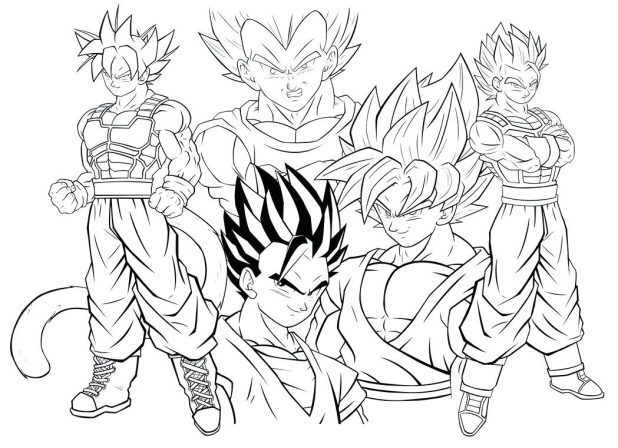 618x448 Coloring Pages Interesting Coloring Pages Dragon Ball Z. Dragon