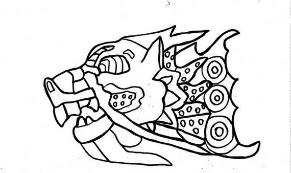 570x338 Chinese Dragon Boat Festival Coloring Pages