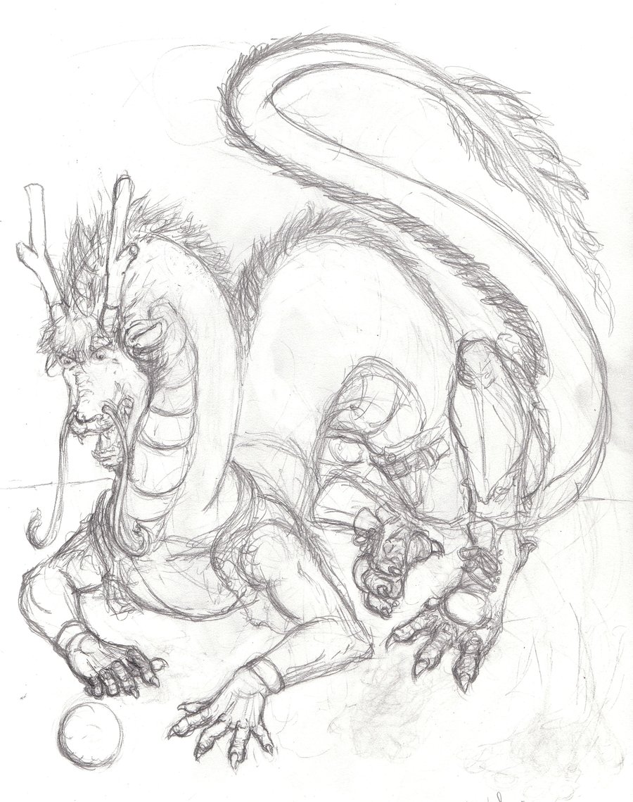 900x1139 Kejital Eastern Dragon Sketch By Ageaus