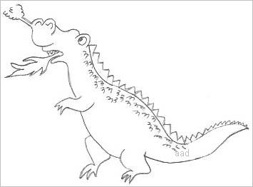 Dragon Cartoon Drawing
